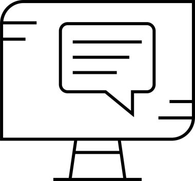  SMS ve Metin konuşma ikonu vektör illüstrasyonu