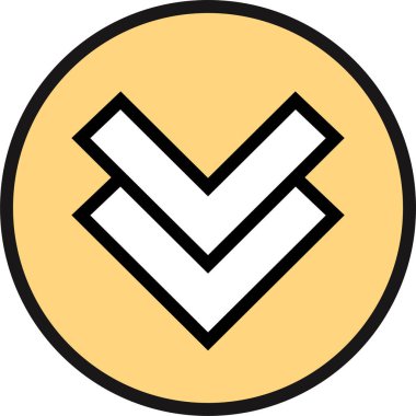 kullanıcı arayüzü yukarı ok simgesi, vektör illüstrasyonu