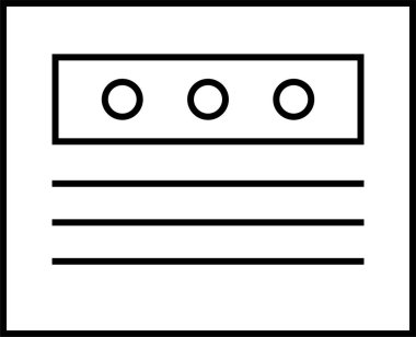 Web arayüzü simgesi, vektör illüstrasyonu