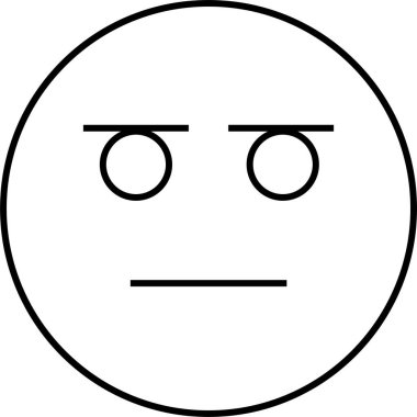 yüz simgesi, vektör illüstrasyonu 