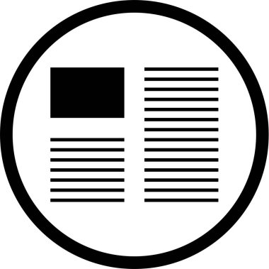 Web arayüzü simgesi, vektör illüstrasyonu