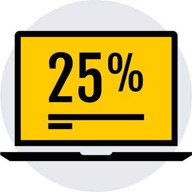 Basit web bilgi simgesi, vektör illüstrasyonu