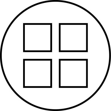 Pencere. Web simgesi basit illüstrasyon