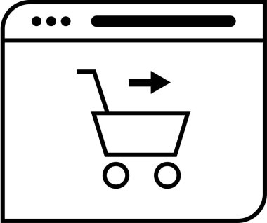 Alışveriş arabası. Basit tasarım