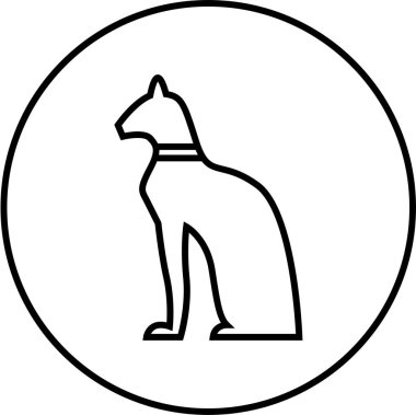 Mısır kültürü işaret vektör illüstrasyonu