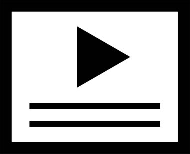 Web arayüzü simgesi, vektör illüstrasyonu