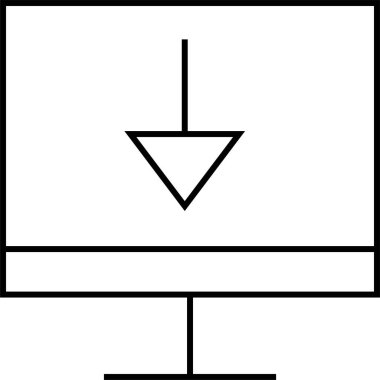 Basit web bilgi simgesi, vektör illüstrasyonu