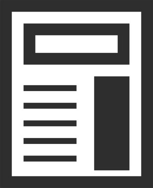 Web arayüzü simgesi, vektör illüstrasyonu