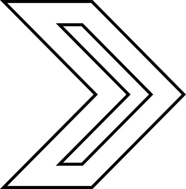 kullanıcı arayüzü ok simgesi, vektör illüstrasyonu