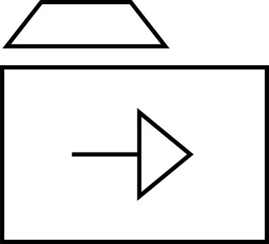 navigasyon simgesi işaret vektör çizimi