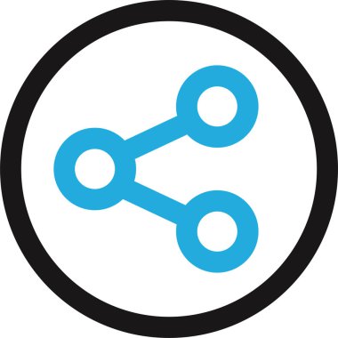 Basit internet bağlantısı simgesi, vektör illüstrasyonu