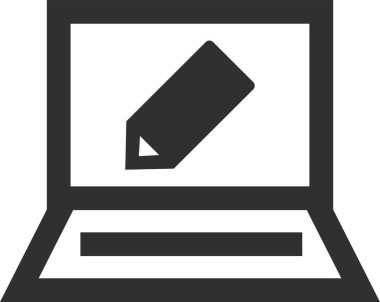 Kalem. Web simgesi basit tasarım