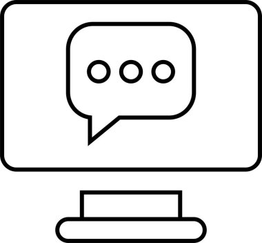  SMS ve Metin konuşma ikonu vektör illüstrasyonu