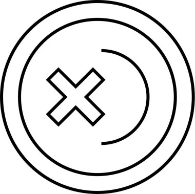 Soyut geometrik şekillerin basit simgesi, vektör illüstrasyonu