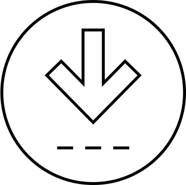 Basit web bilgi simgesi, vektör illüstrasyonu