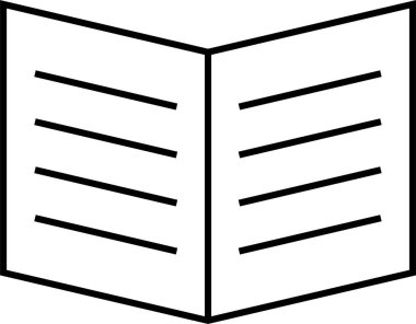 Kitap. Web simgesi basit illüstrasyon