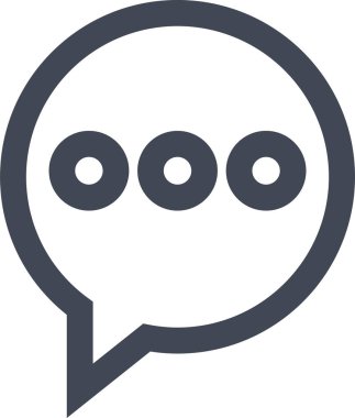 Konuş. Web simgesi basit illüstrasyon