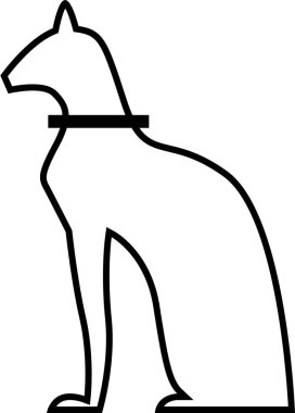 Mısır kültürü işaret vektör illüstrasyonu