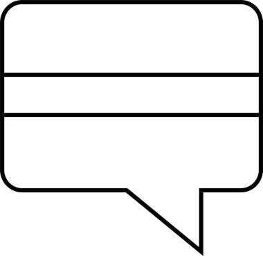 sohbet simgesi vektör illüstrasyonu 