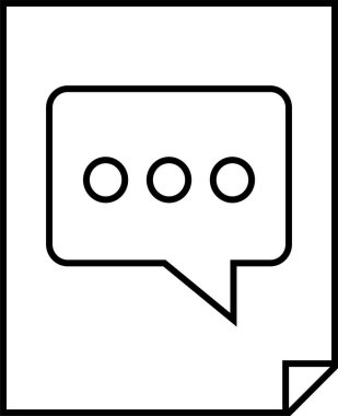  SMS ve Metin konuşma ikonu vektör illüstrasyonu