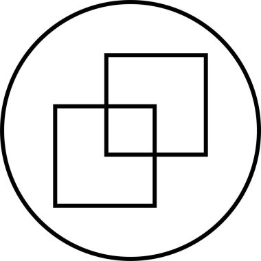 Basit bilgisayar arayüzü simgesi, vektör illüstrasyonu