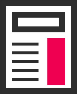 Web arayüzü simgesi, vektör illüstrasyonu