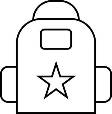 seyahat çantası. Basit resimleme