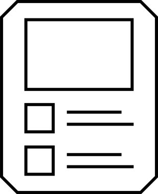 Web arayüzü simgesi, vektör illüstrasyonu