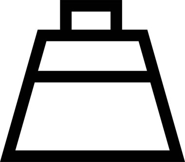 Basit alışveriş konsepti simgesi, vektör illüstrasyonu