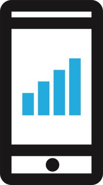 Analizler. Web simgesi basit illüstrasyon