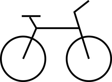 Bisiklet. Web simgesi basit illüstrasyon