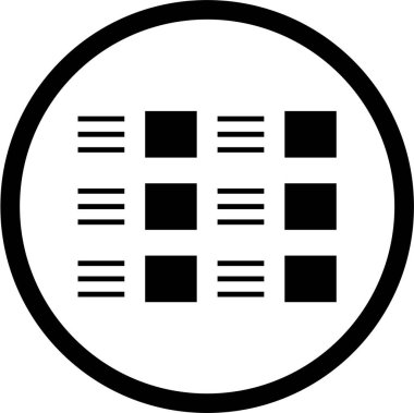 Web arayüzü simgesi, vektör illüstrasyonu