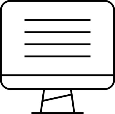 Basit web bilgi simgesi, vektör illüstrasyonu