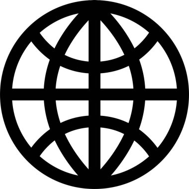 Dünya. Web simgesi basit tasarım