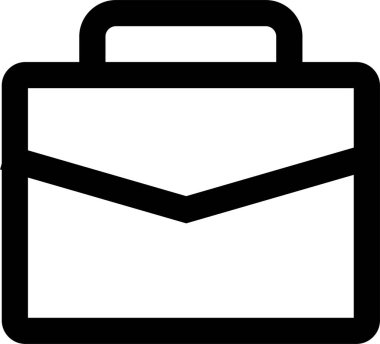 Çanta. Web simgesi basit tasarım