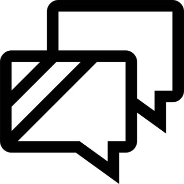 sohbet simgesi vektör illüstrasyonu