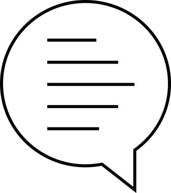  SMS ve Metin konuşma ikonu vektör illüstrasyonu