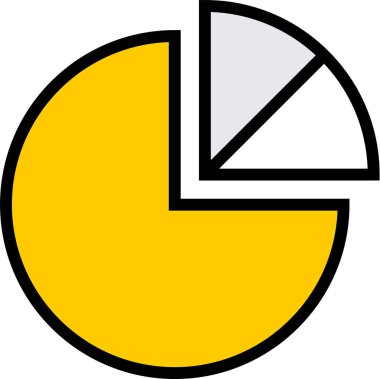 Basit rapor simgesi vektör illüstrasyonu