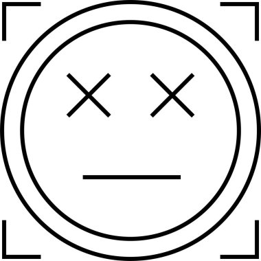 emoji yüz vektör illüstrasyonu