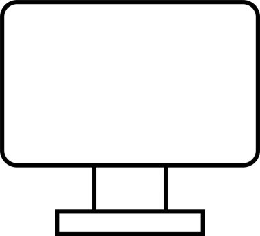 Bilgisayar. Web simgesi basit illüstrasyon