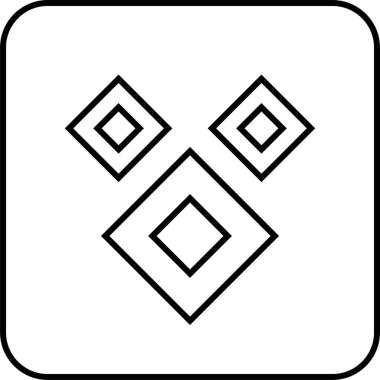 Basit bilgisayar arayüzü simgesi, vektör illüstrasyonu