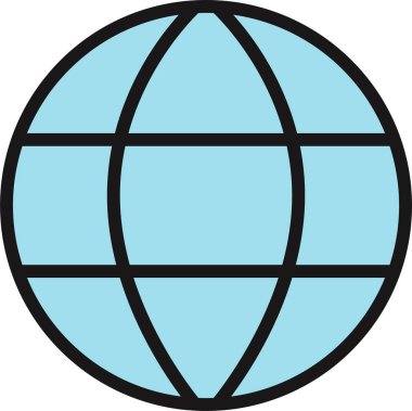 küresel ağ. Basit resimleme