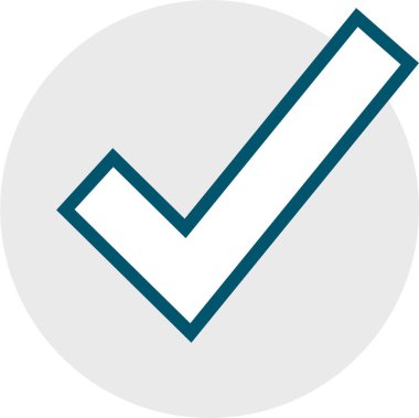 Basit işaretleme simgesi, vektör illüstrasyonu