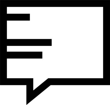 sohbet simgesi vektör illüstrasyonu