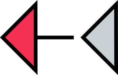 Basit bilgisayar arayüzü simgesi, vektör illüstrasyonu