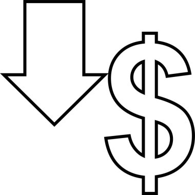 Basit alışveriş konsepti simgesi, vektör illüstrasyonu