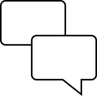 sohbet simgesi vektör illüstrasyonu 