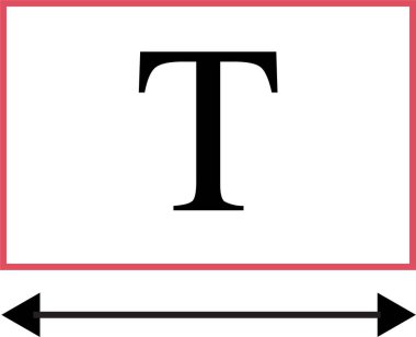 Metin düzenlemesinin basit simgesi, vektör illüstrasyonu