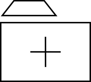 navigasyon simgesi işaret vektör çizimi