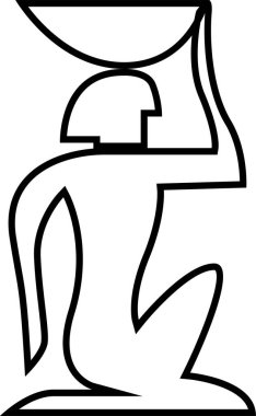 Mısır kültürü işaret vektör illüstrasyonu